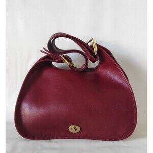 RED COACH Old 9718 Turnlock Shoulder Bag, Made in Costa Rica